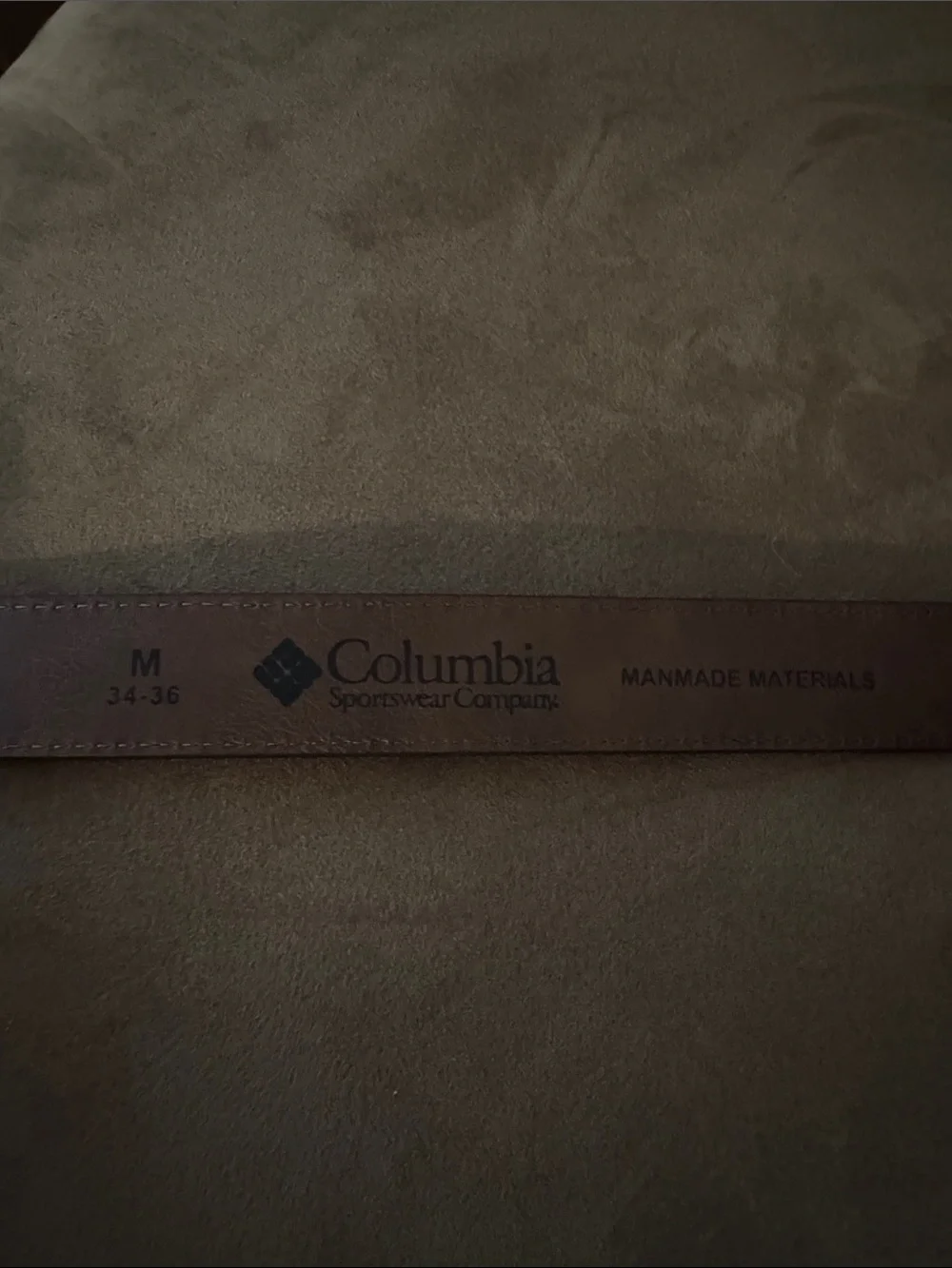 Brown Belt Mens Medium 34 36 Columbia